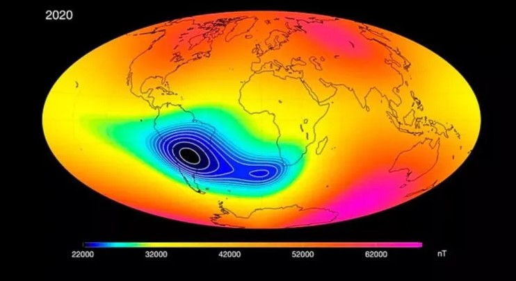 Movimiento del núcleo de la Tierra