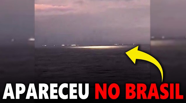 Luz misteriosa en el mar de Río de Janeiro